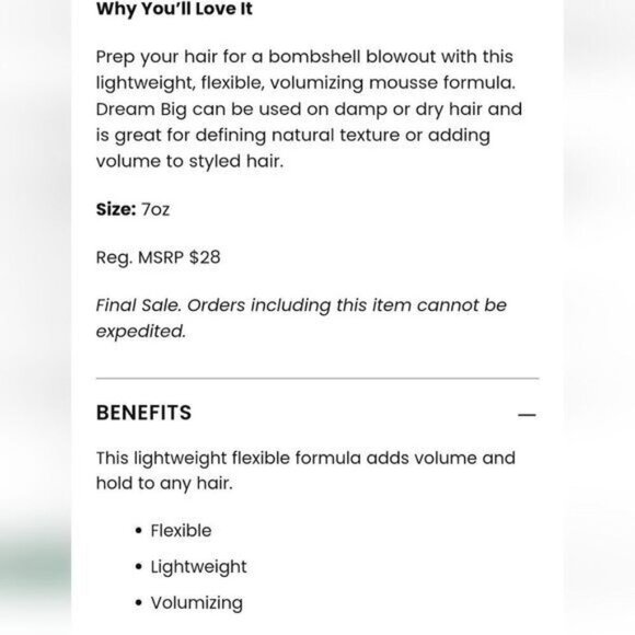 Beachwaver Dream Big Volumizing Mouse 7 oz. - Picture 4 of 5